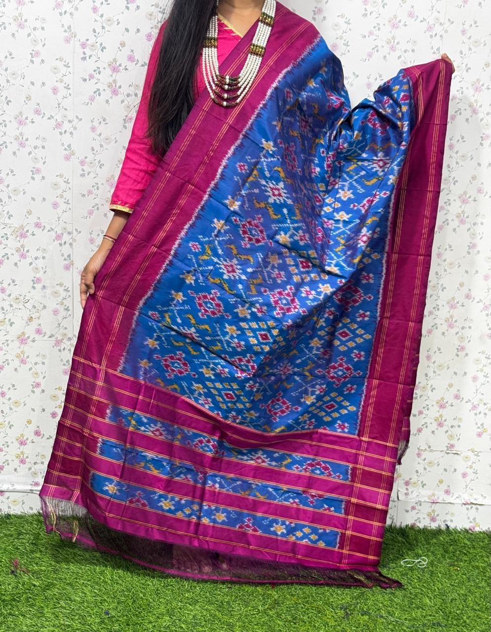 Ikat Dupatta - PSDHL31-ISDPDEZDD-67