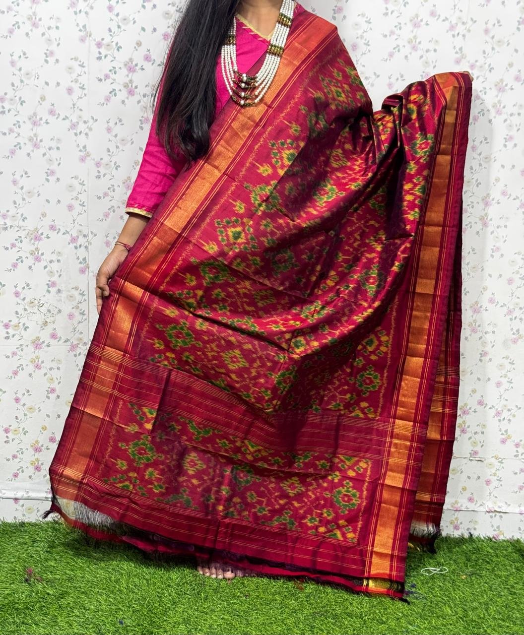 Ikat Dupatta - PSDHL31-ISDPDEZDD-72
