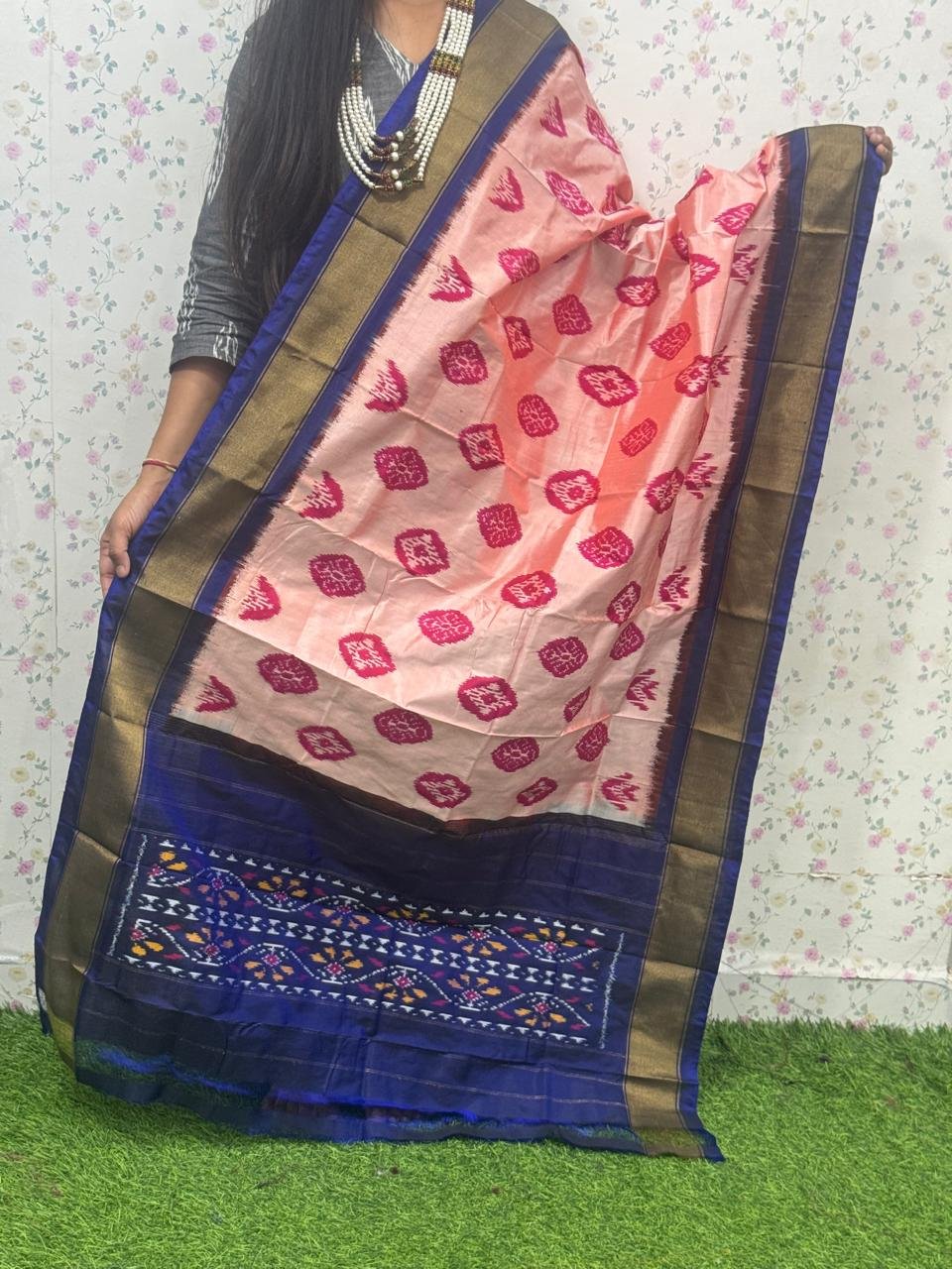 Ikat Dupatta - PSDHL31-ISDPDEZDD-74