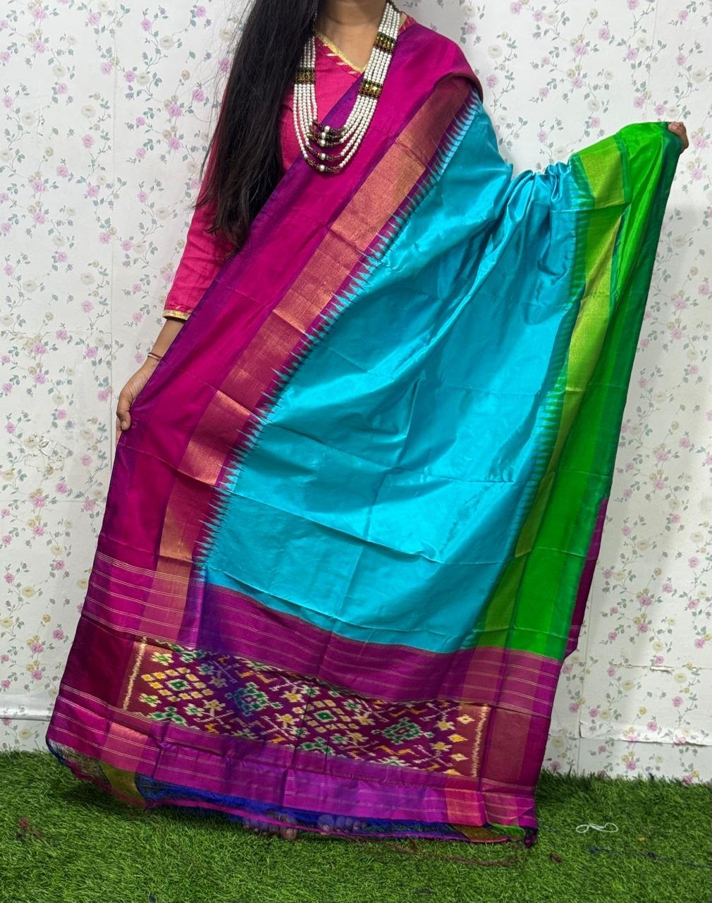 Ikat Dupatta - PSDHL31-ISDPDEZDD-77