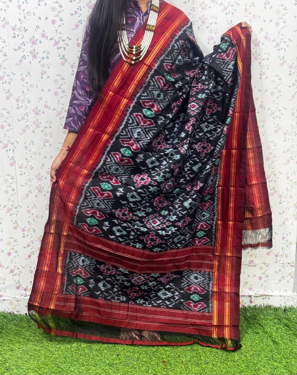 Ikat Dupatta - PSDHL31-ISDPDEZDD-83