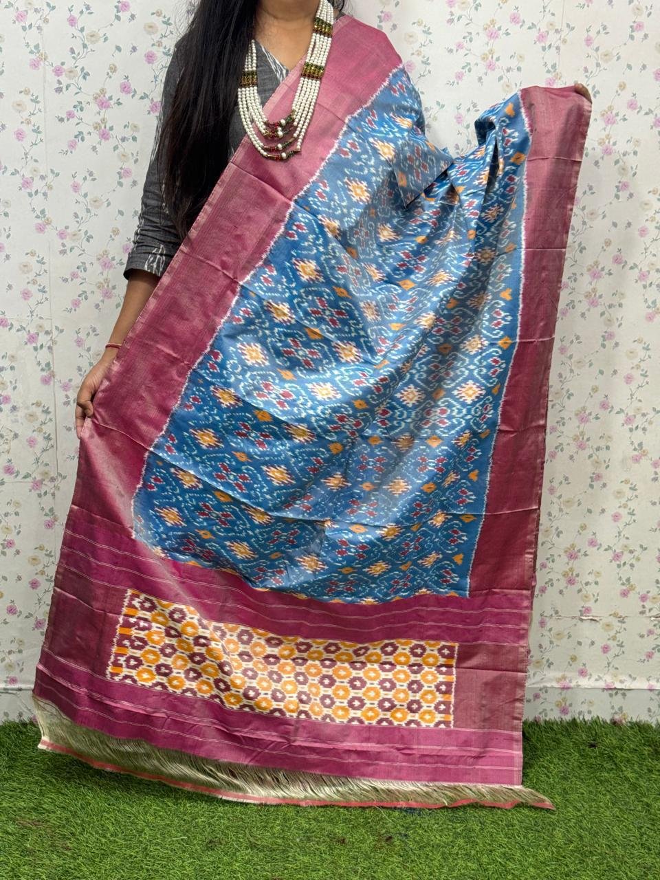 Ikat Dupatta - PSDHO07-ISDPCEZDC-02