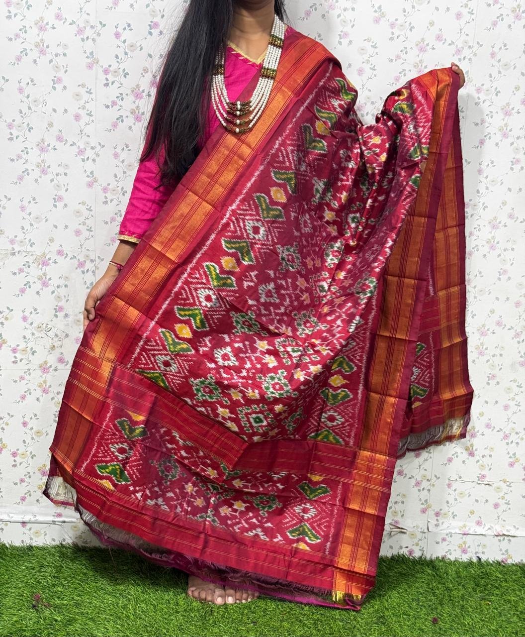 Ikat Dupatta - PSDHS06-ISDPDEZDD-33