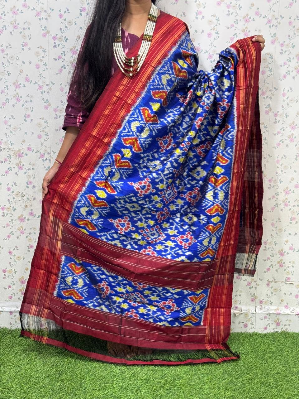 Ikat Dupatta - PSDHS28-ISDPDEZDD-02