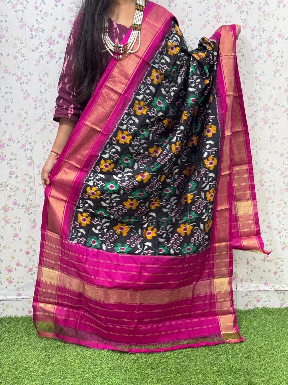Ikat Dupatta - PSDHS28-ISDPDEZDD-05