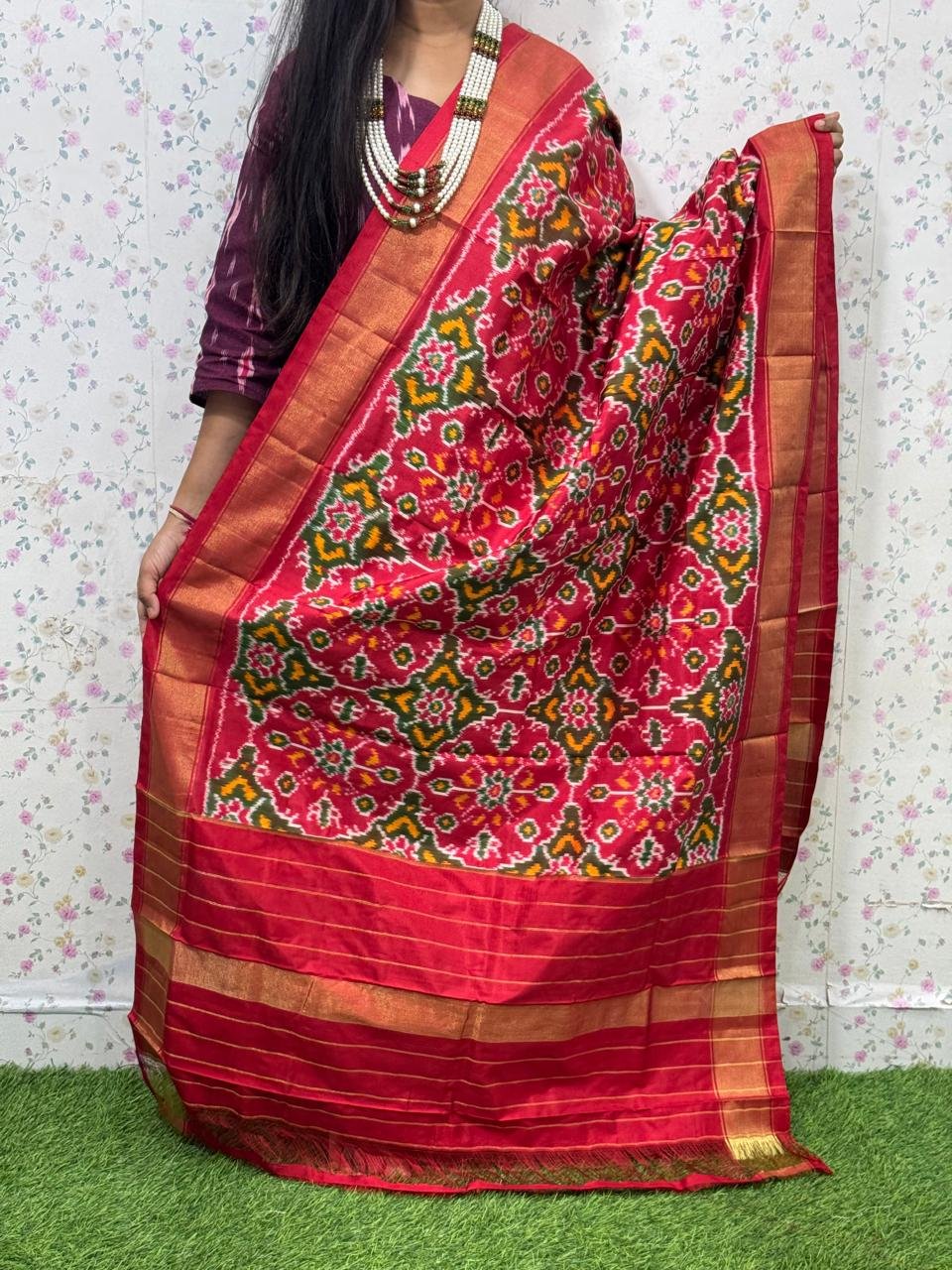 Ikat Dupatta - PSDHS28-ISDPDEZDD-07