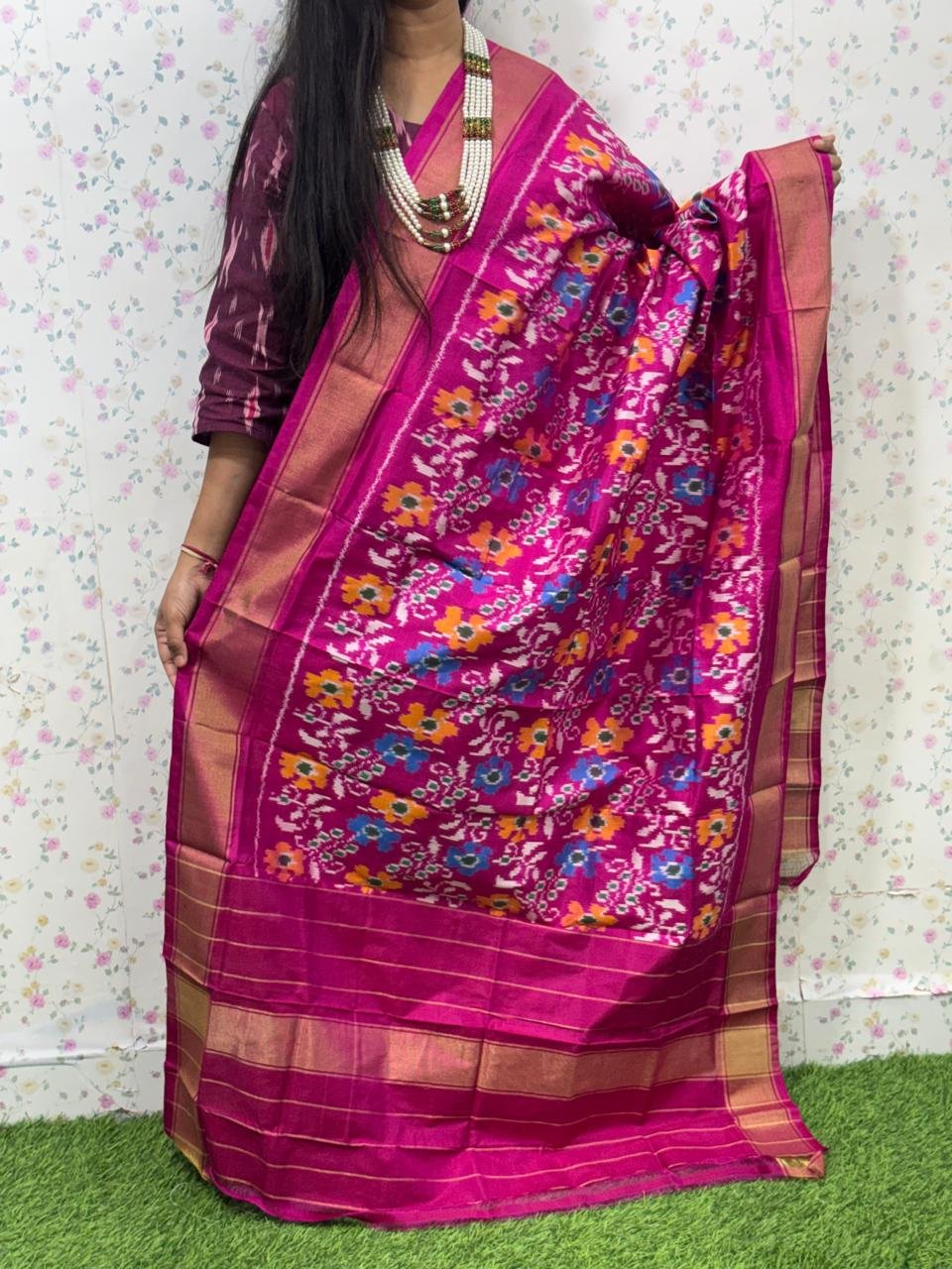 Ikat Dupatta - PSDHS28-ISDPDEZDD-12