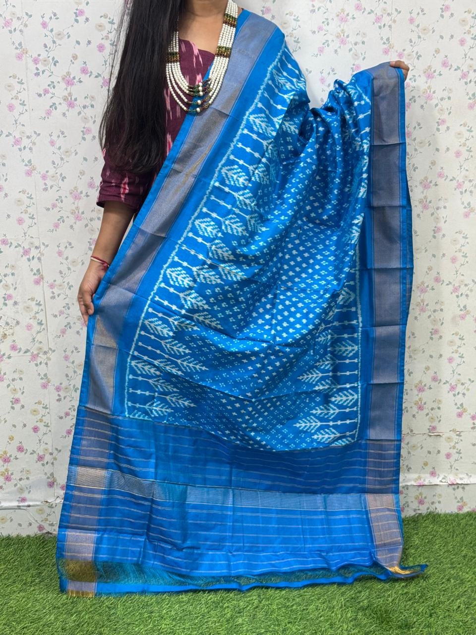 Ikat Dupatta - PSDHS28-ISDPDEZDD-13