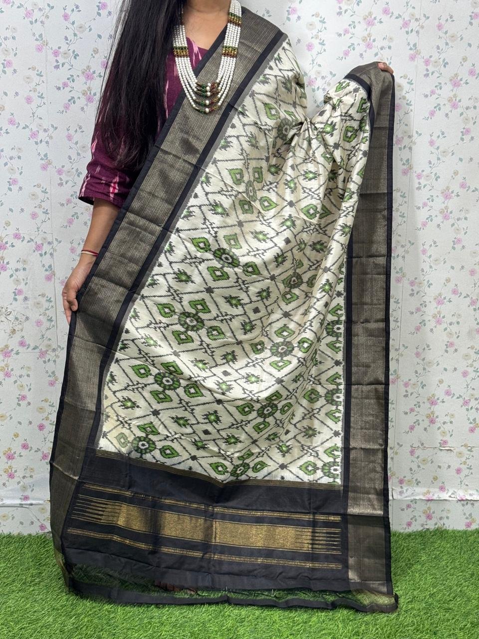 Ikat Dupatta - PSDHS28-ISDPDEZDD-15