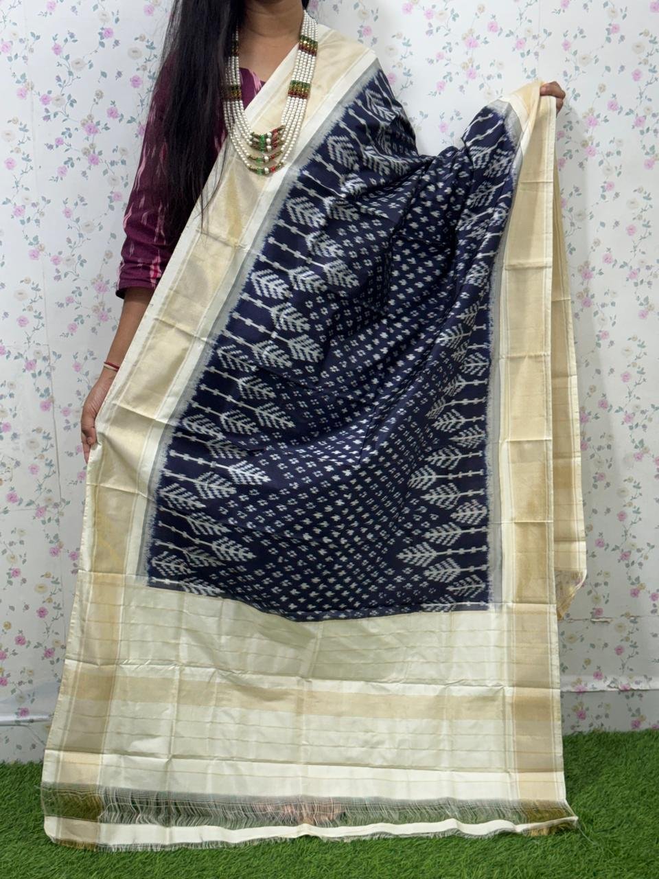 Ikat Dupatta - PSDHS28-ISDPDEZDD-16