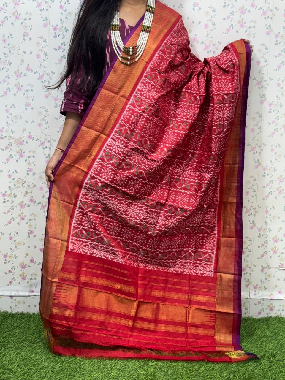 Ikat Dupatta - PSDHS28-ISDPDEZDD-19