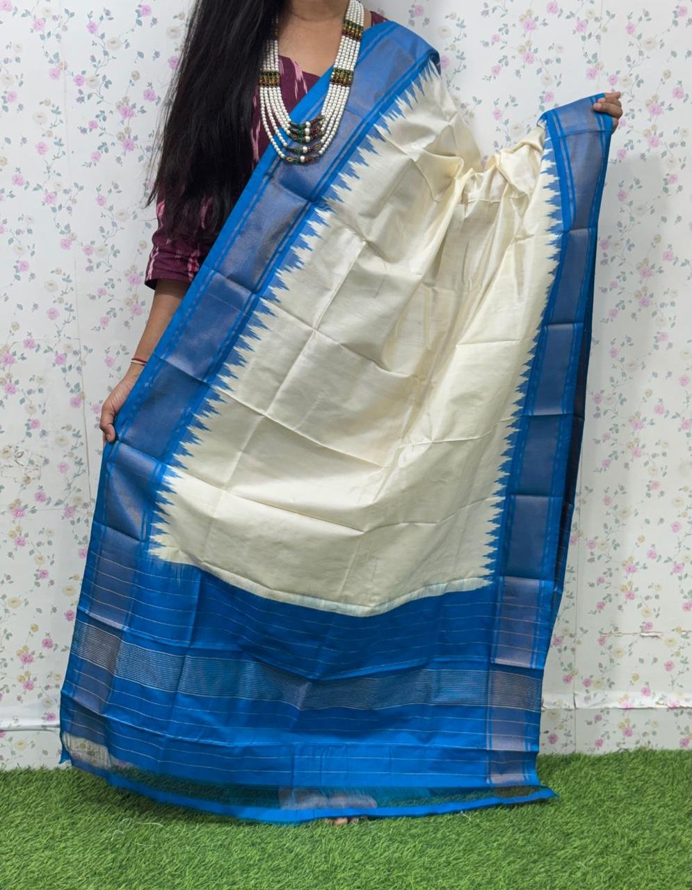 Ikat Dupatta - PSDHS28-ISDPDEZDD-20