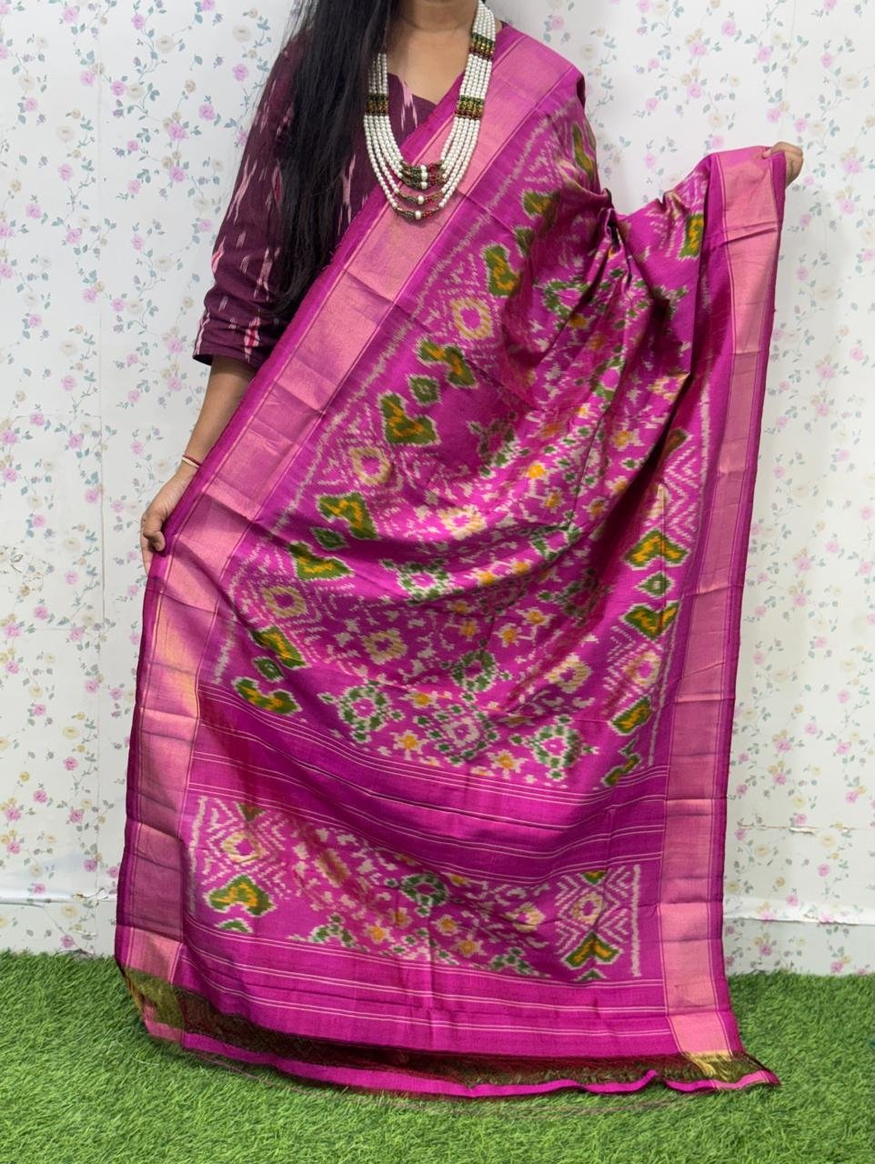 Ikat Dupatta - PSDHS28-ISDPDEZDD-22