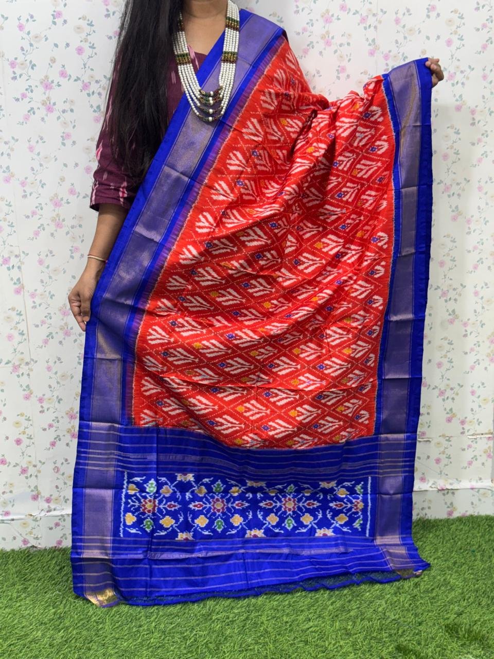 Ikat Dupatta - PSDHS28-ISDPDEZDD-23