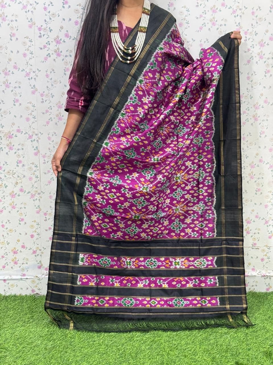 Ikat Dupatta - PSDHS28-ISDPDEZDD-25