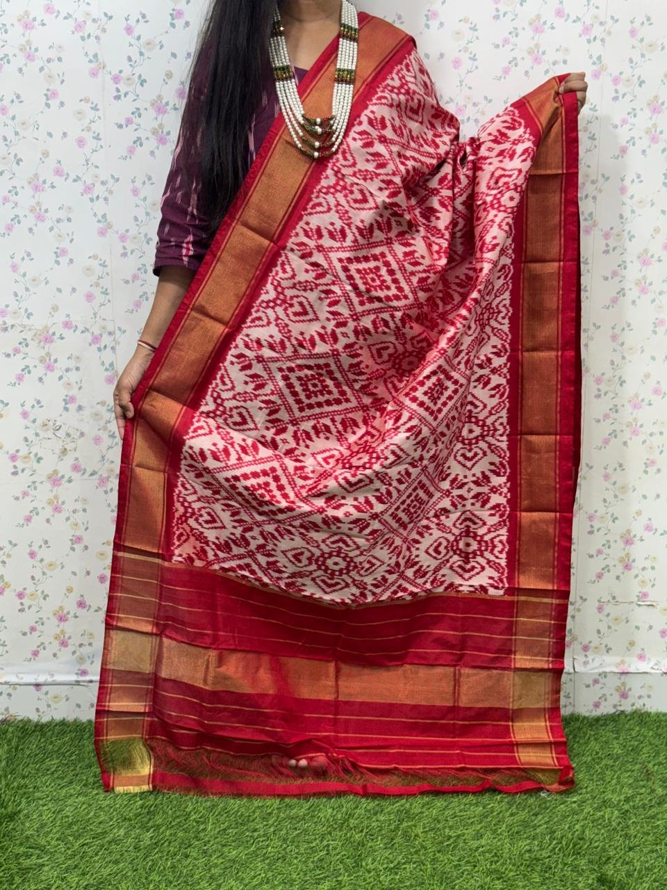 Ikat Dupatta - PSDHS28-ISDPDEZDD-26