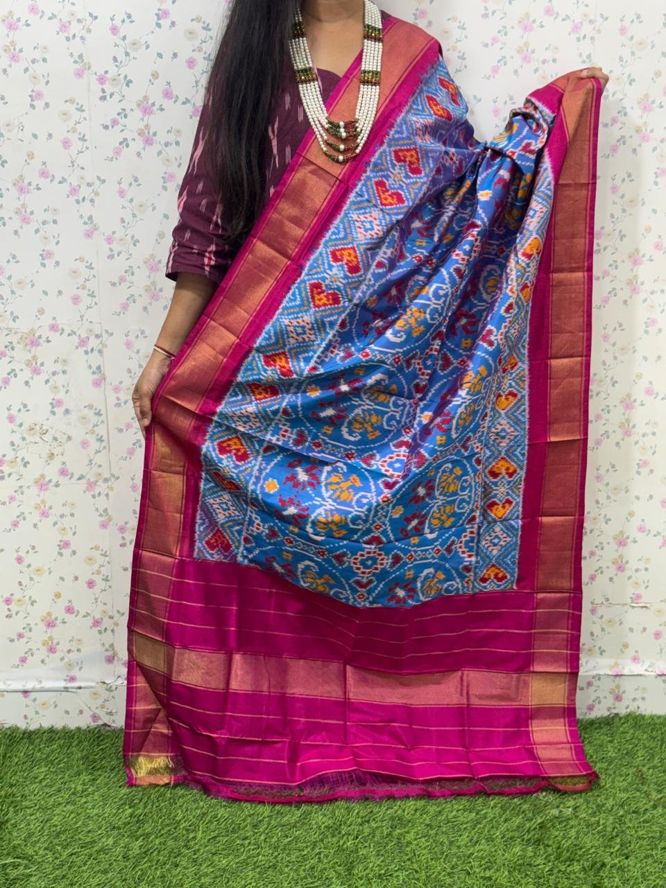 Ikat Dupatta - PSDHS28-ISDPDEZDD-29