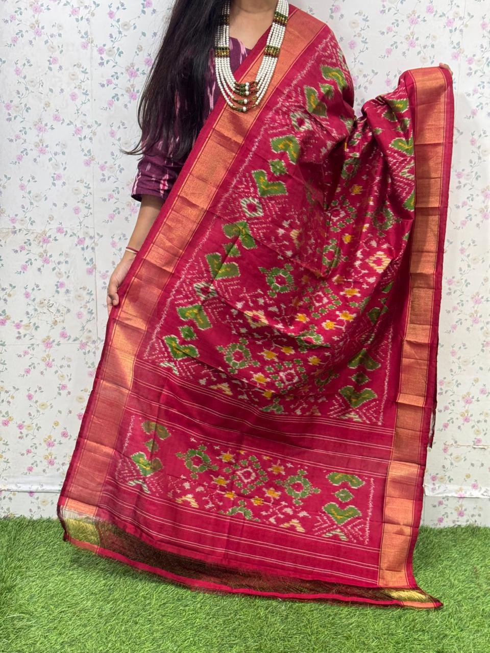 Ikat Dupatta - PSDHS28-ISDPDEZDD-32