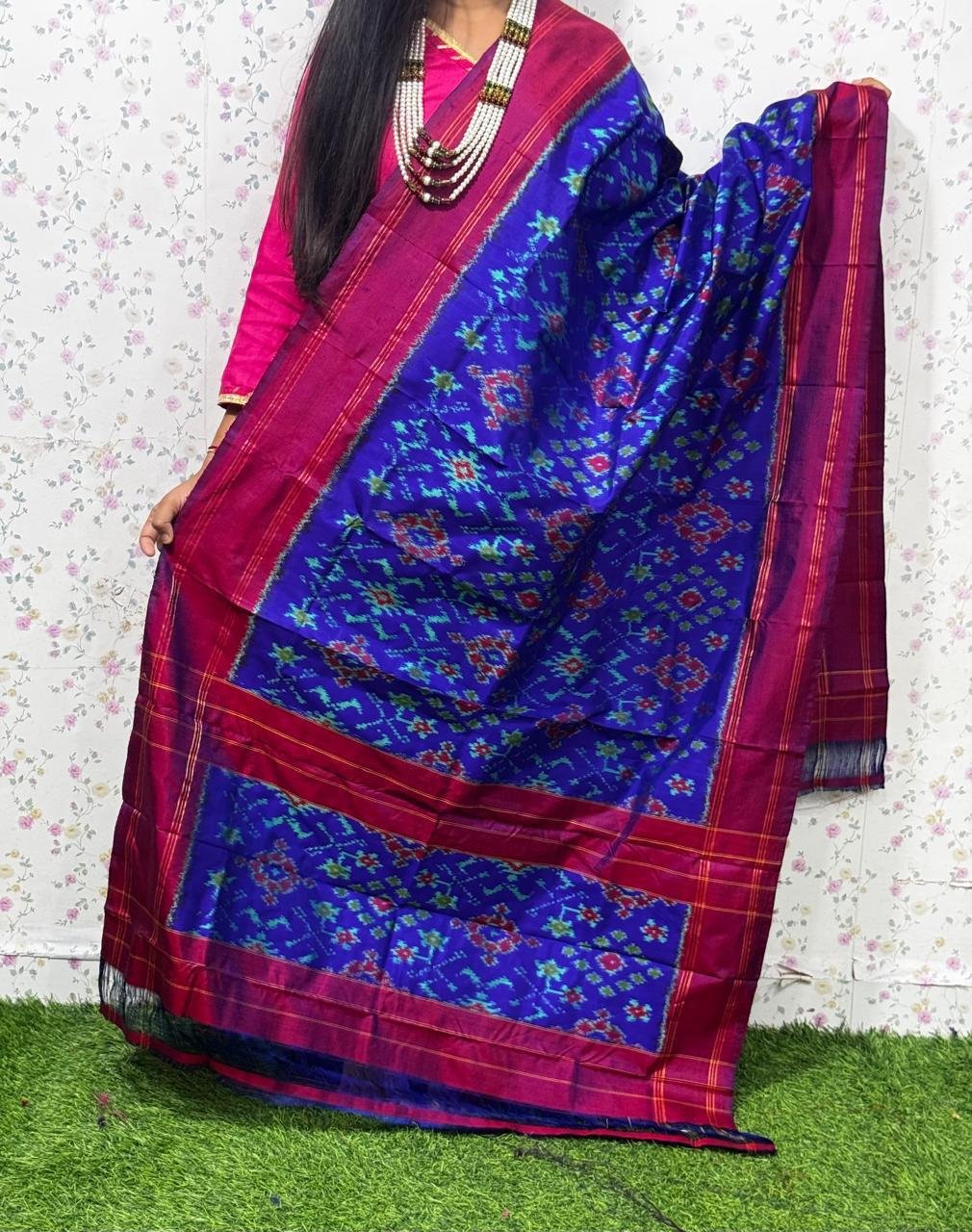 Ikat Dupatta - PSDHS28-ISDPDEZDD-34