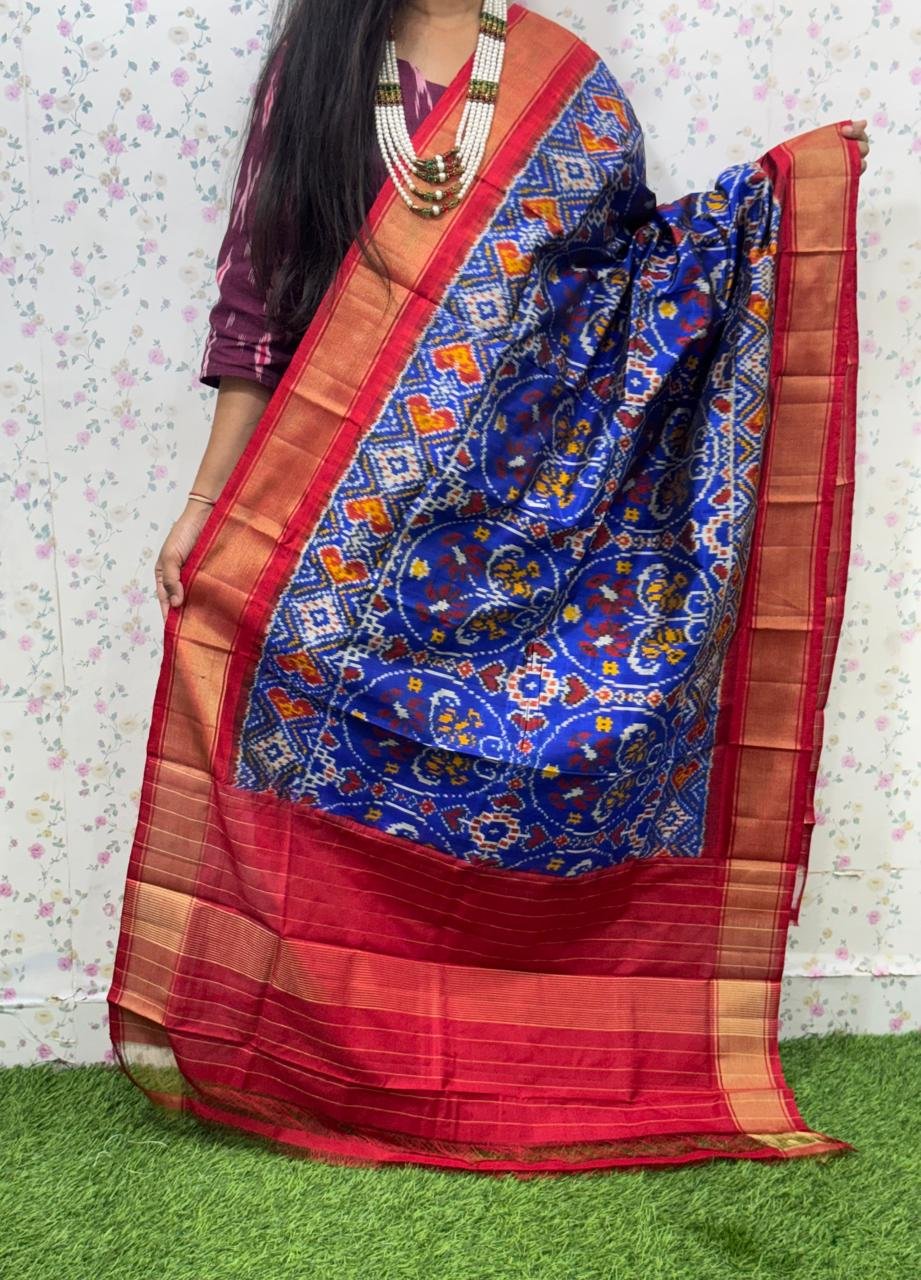 Ikat Dupatta - PSDHS28-ISDPDEZDD-37