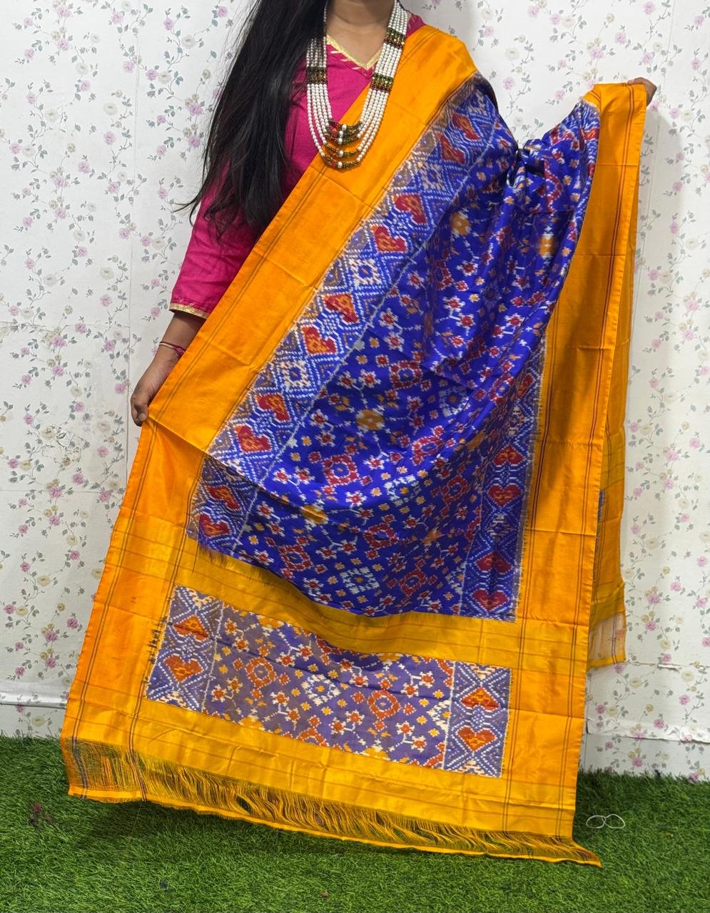 Ikat Dupatta - PSDHS28-ISDPDEZDD-38