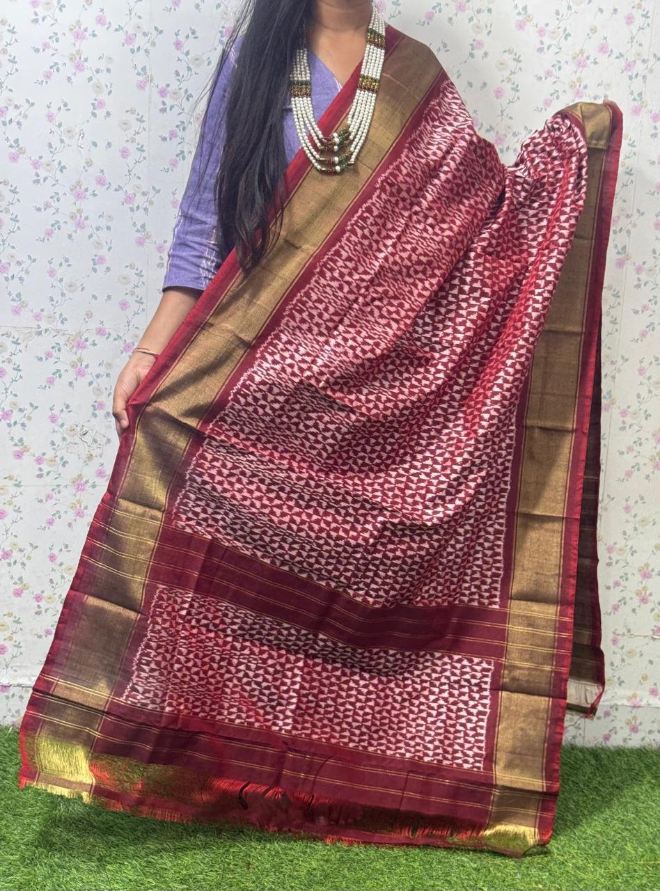 Ikat Dupatta - PSDHY13-ISDPDECDC-09