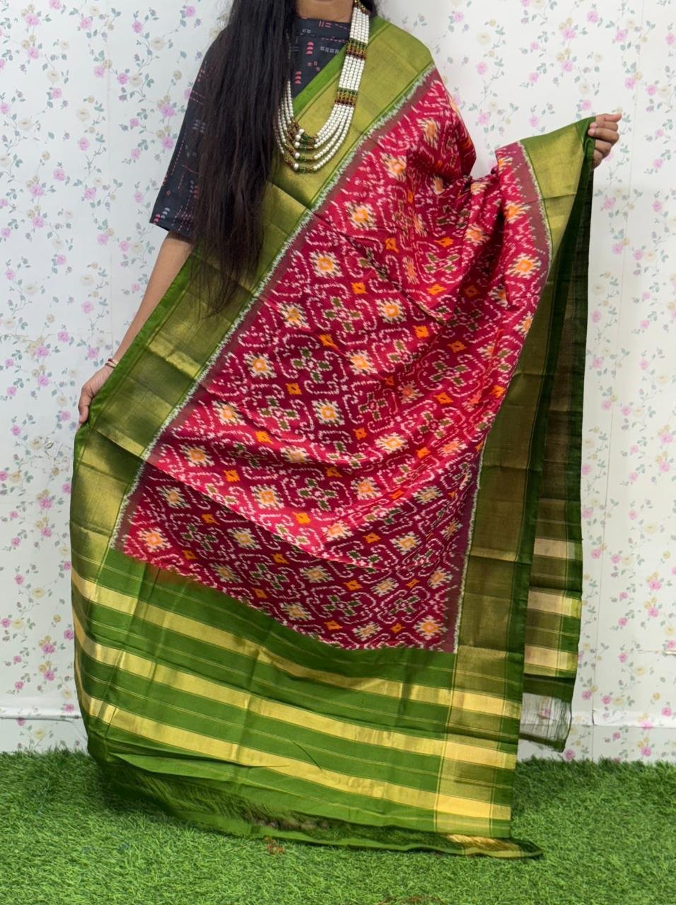Ikat Dupatta - PSDHY13-ISDPDECDC-50
