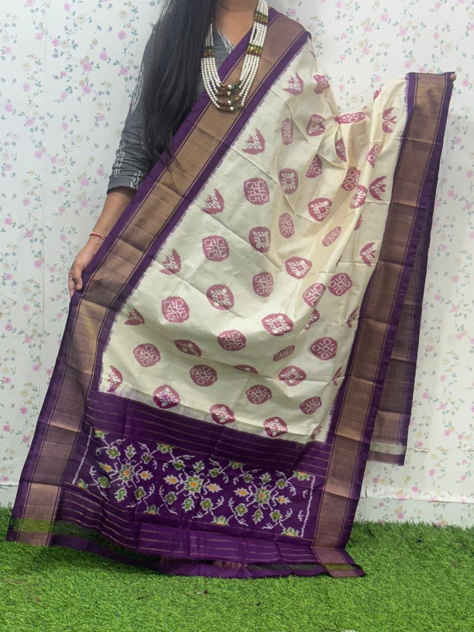 Ikat Dupatta - PSDHY13-ISDPDECDC-65