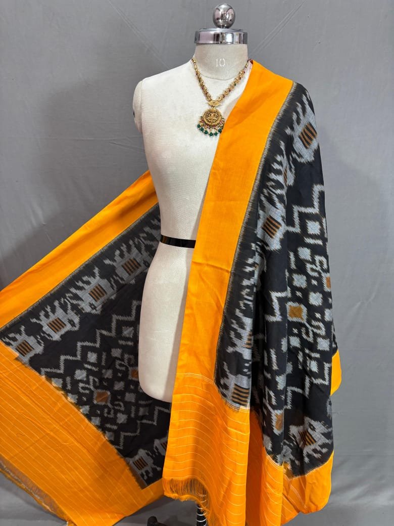 Ikat Dupatta - PSSIG18-ICDPCDNCD-08