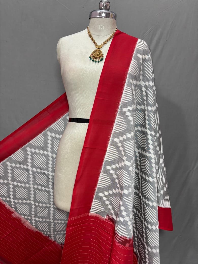 Ikat Dupatta - PSSIG18-ICDPCDNCD-12