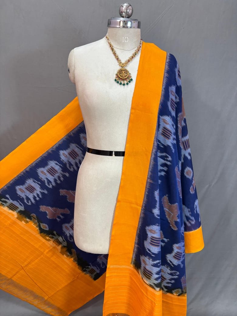 Ikat Dupatta - PSSIG18-ICDPCDNCD-23