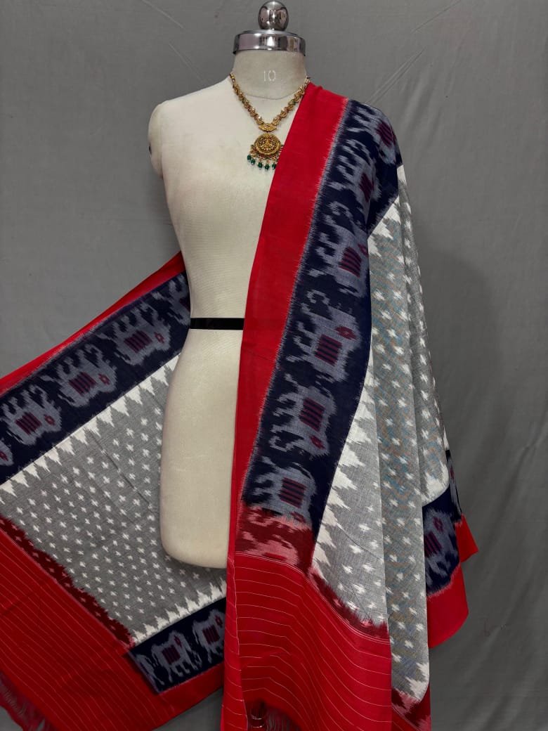 Ikat Dupatta - PSSIG18-ICDPCDNCD-31