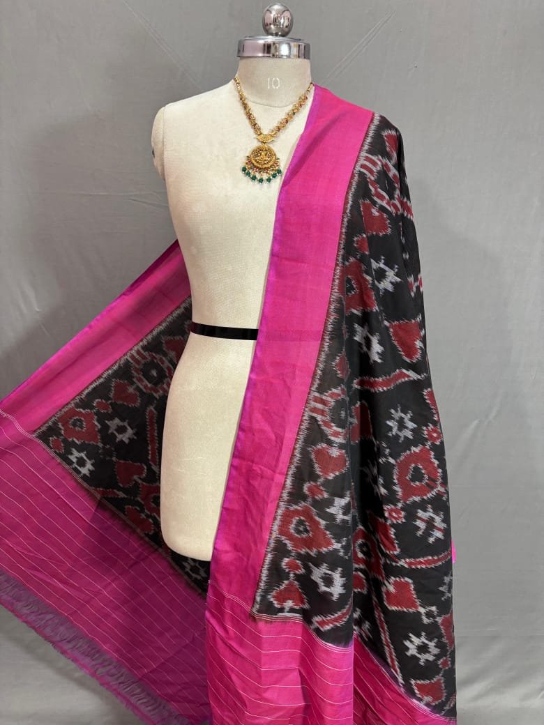 Ikat Dupatta - PSSIG18-ICDPCDNCD-40