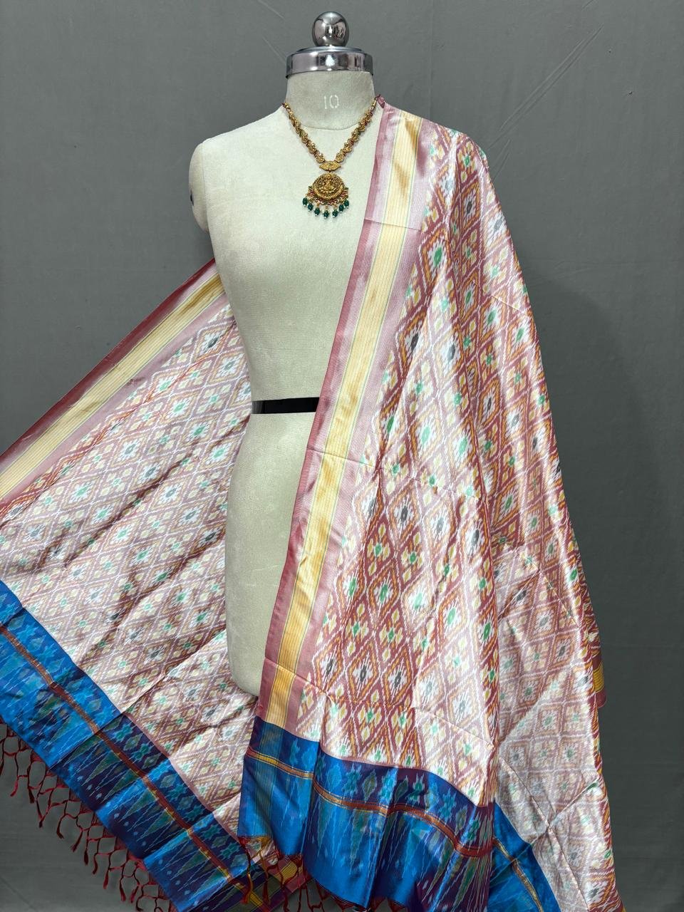 Ikat Dupatta - PSSIL04-ISDPDZSDC-10