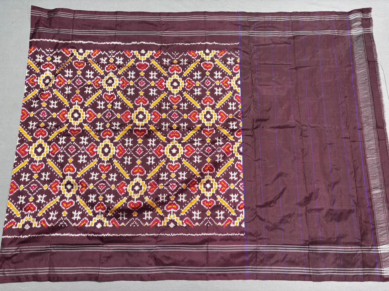 Ikat Dupatta - PSSIL12-ISDPCEICC-28