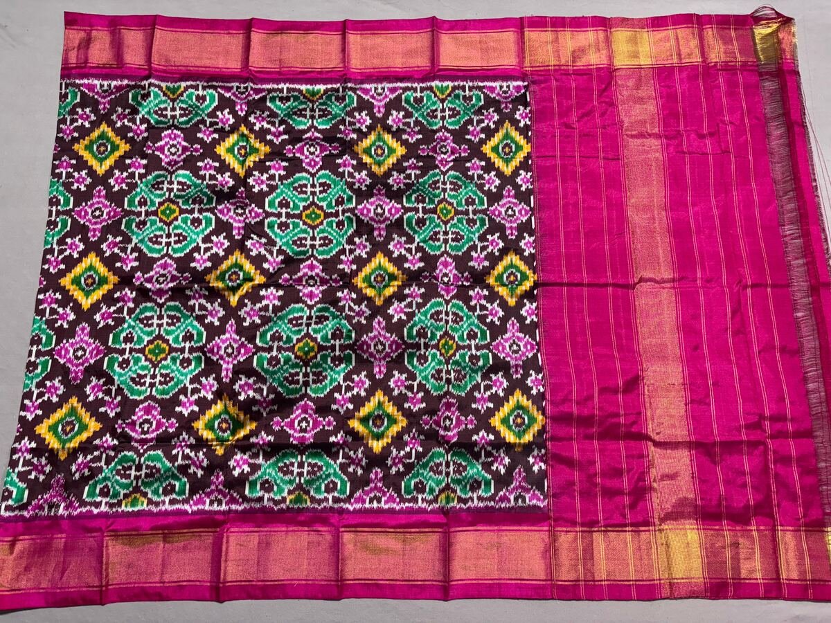 Ikat Dupatta - PSSIL26-ISDPCEICC-04