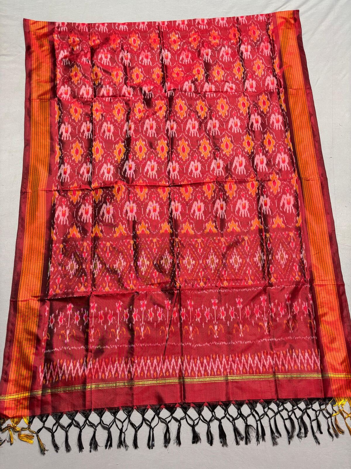 Ikat Dupatta - PSSIO07-ISDPDZBCD-07