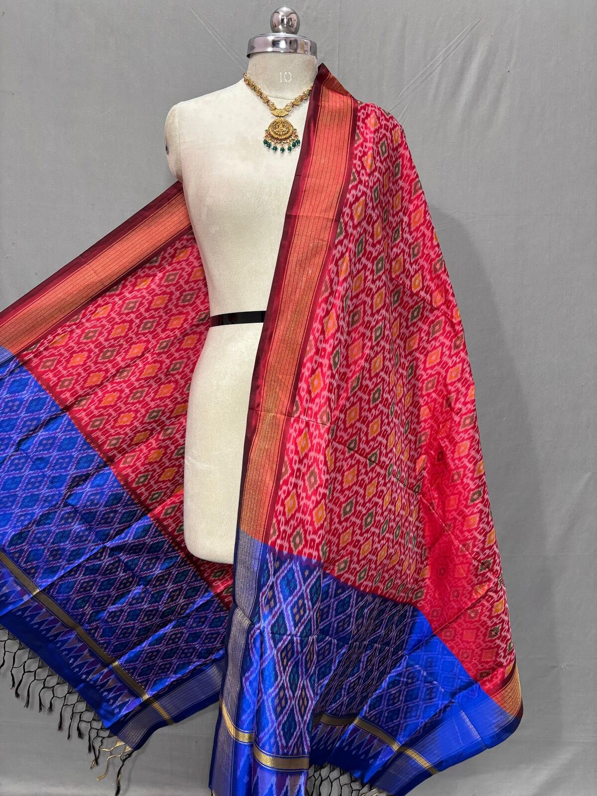 Ikat Dupatta - PSSIO07-ISDPDZBCD-10