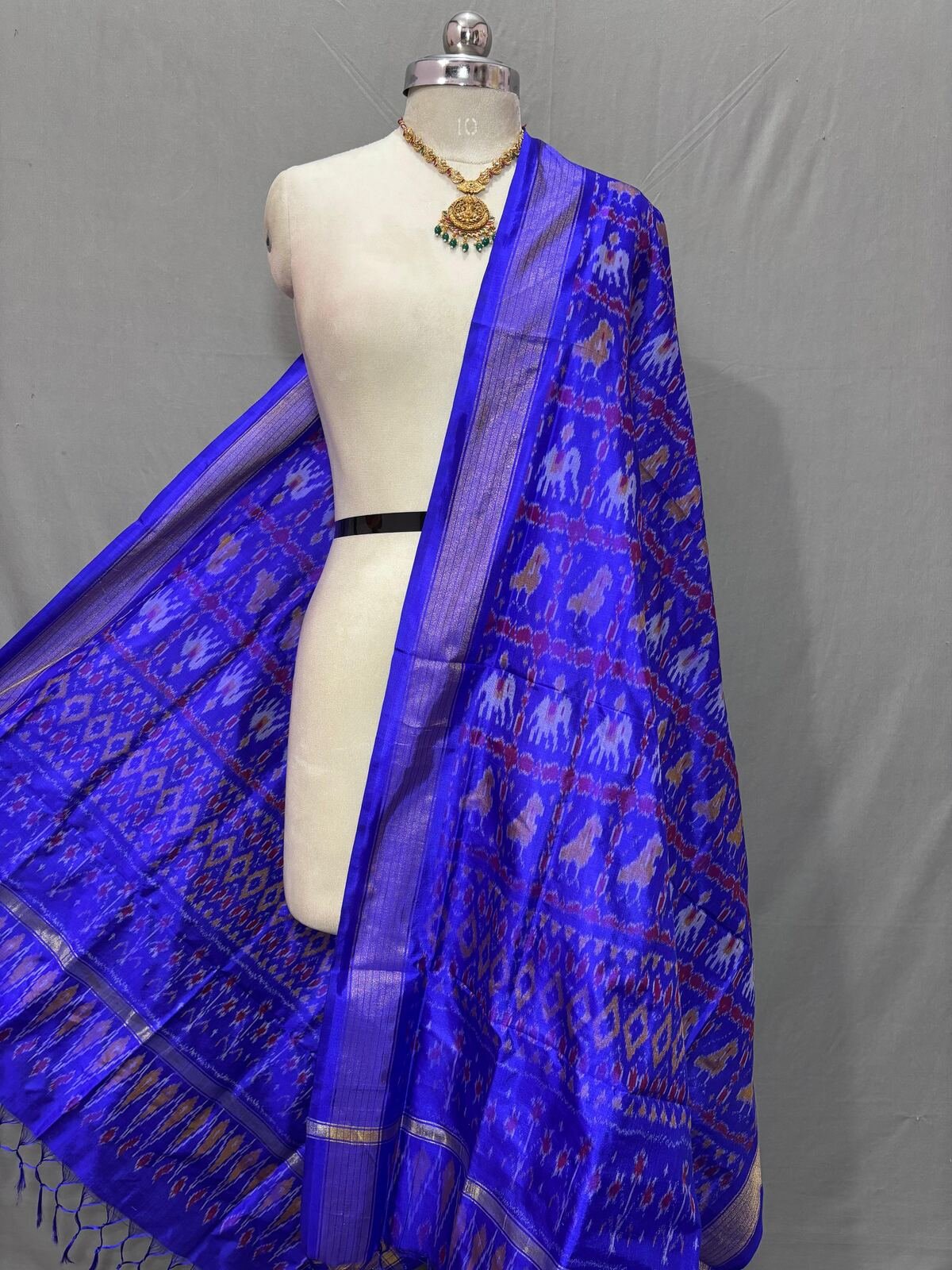 Ikat Dupatta - PSSIO07-ISDPDZBCD-12