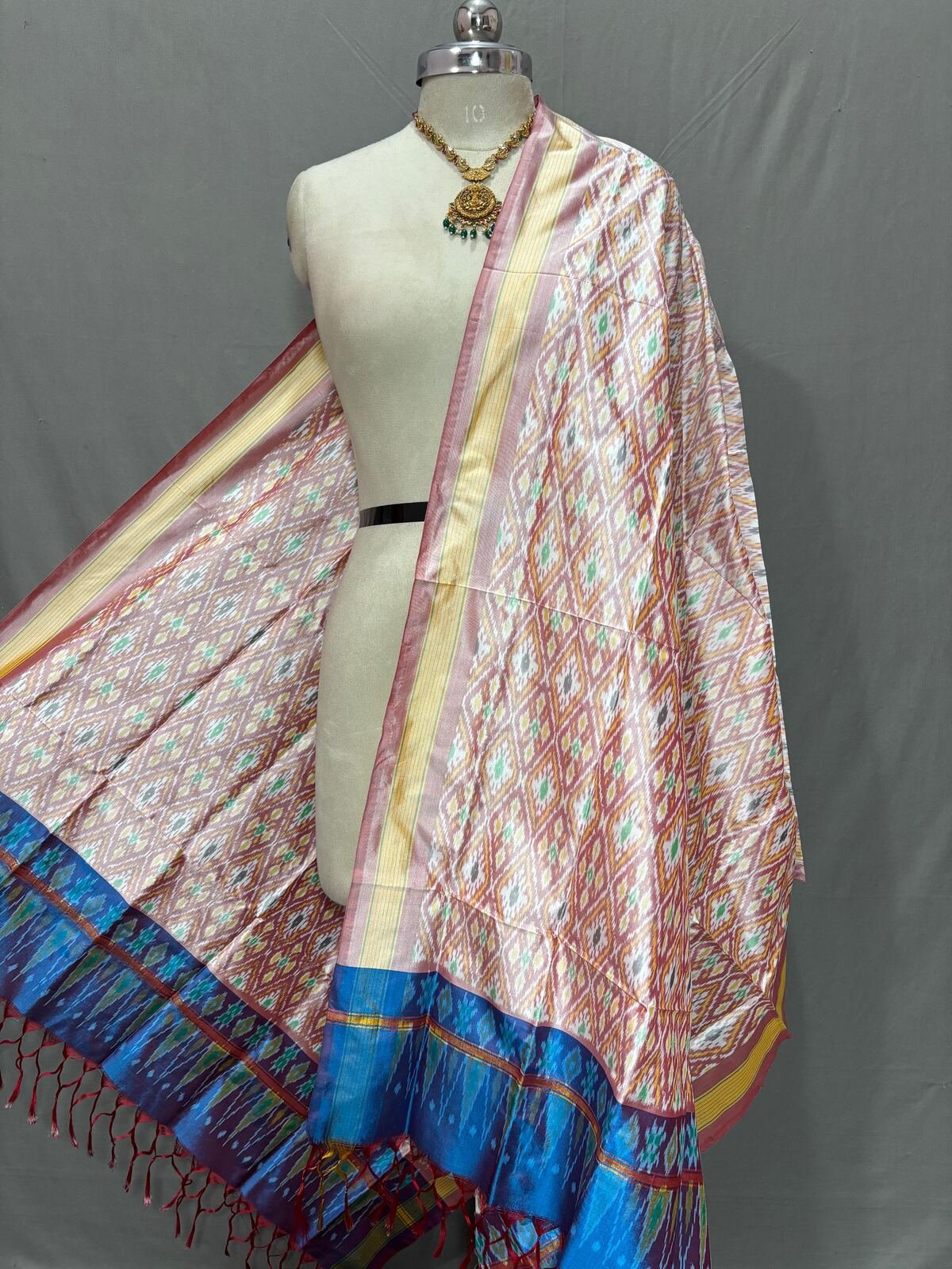 Ikat Dupatta - PSSIO07-ISDPDZBCD-16