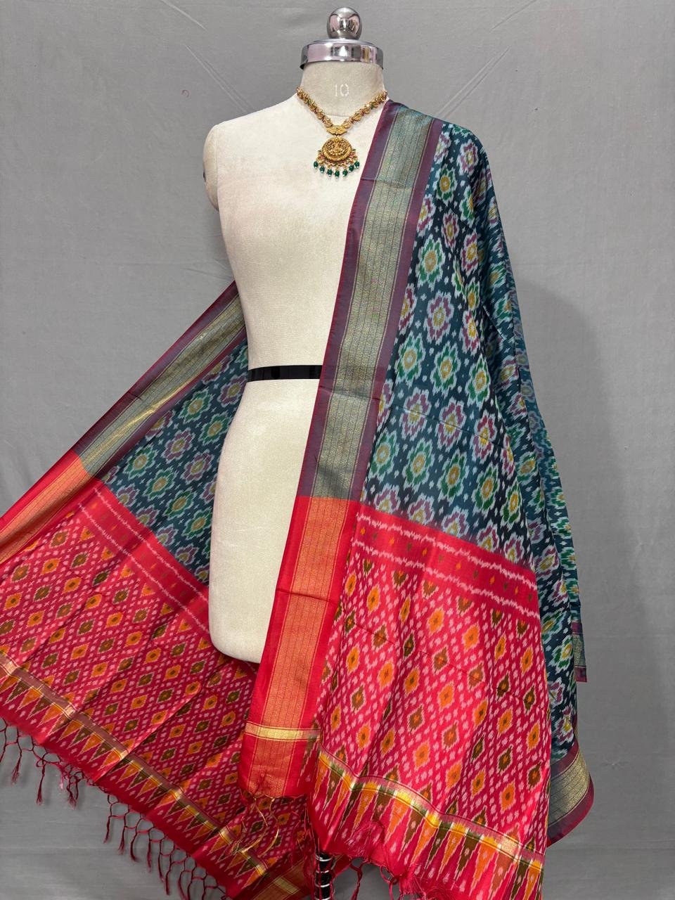 Ikat Dupatta - PSSIS25-ISCDDIBDC-29