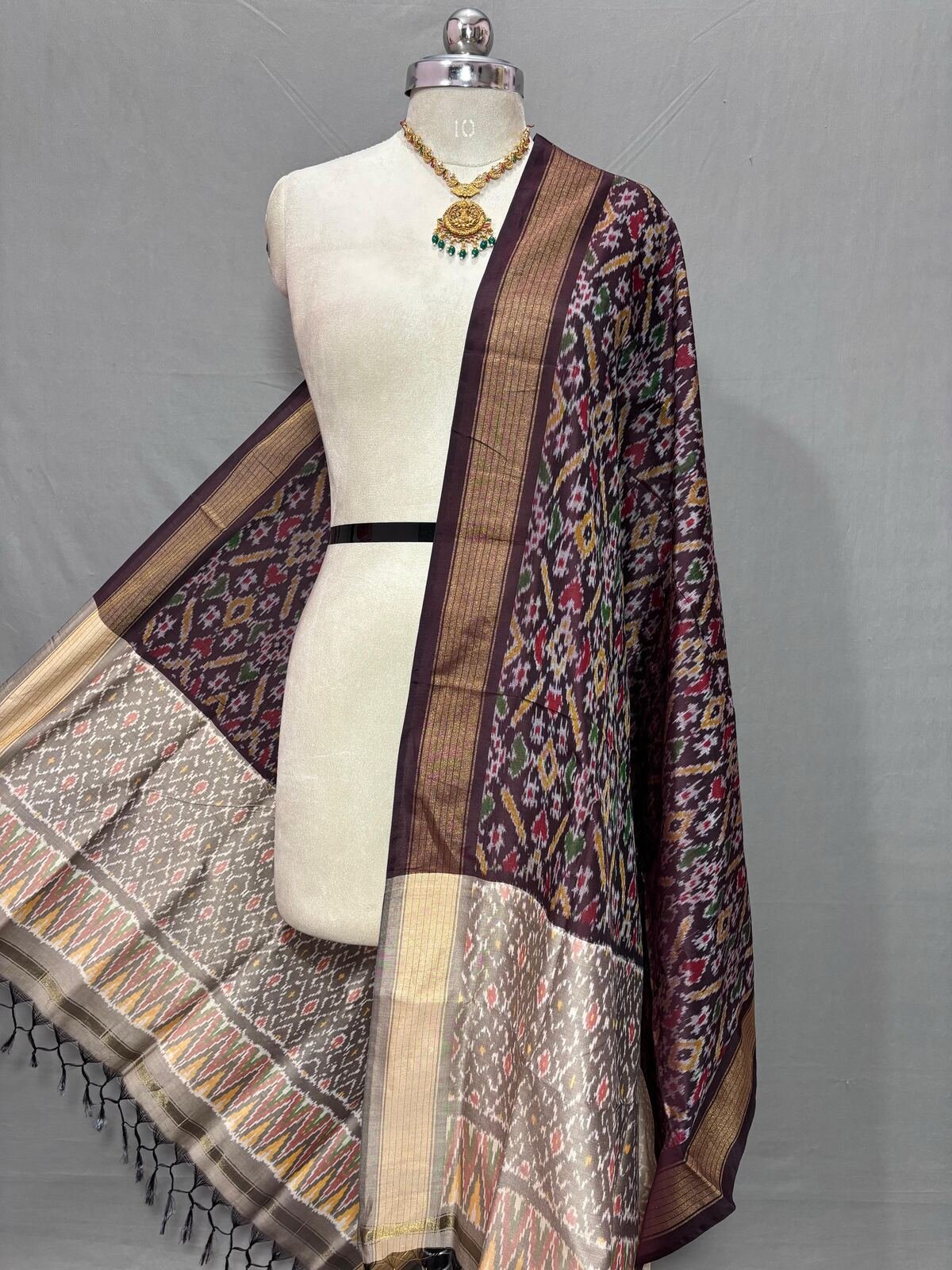 Ikat Dupatta - PSSIS25-ISCDDIBDC-41