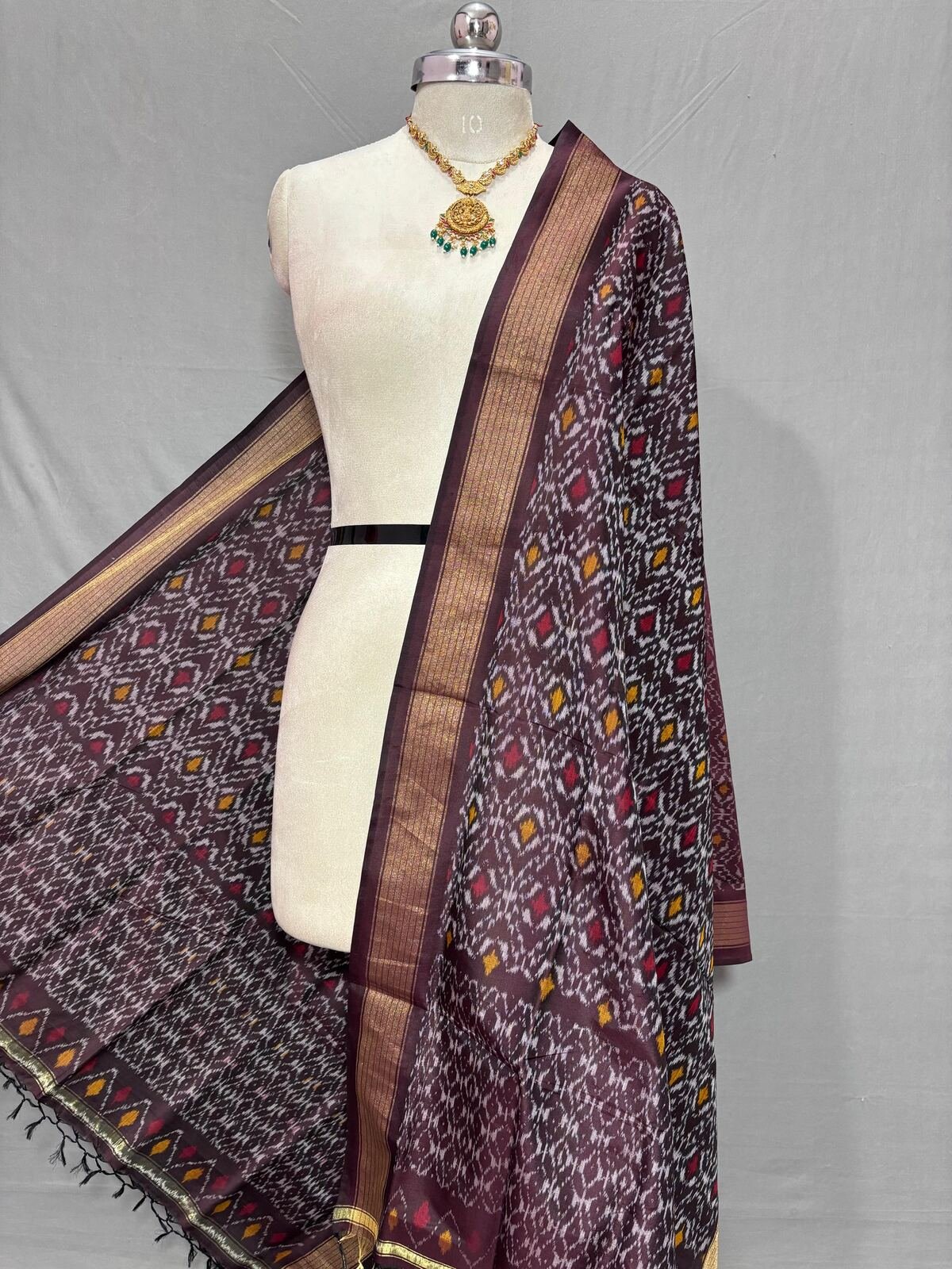 Ikat Dupatta - PSSIS25-ISCDDIBDC-43