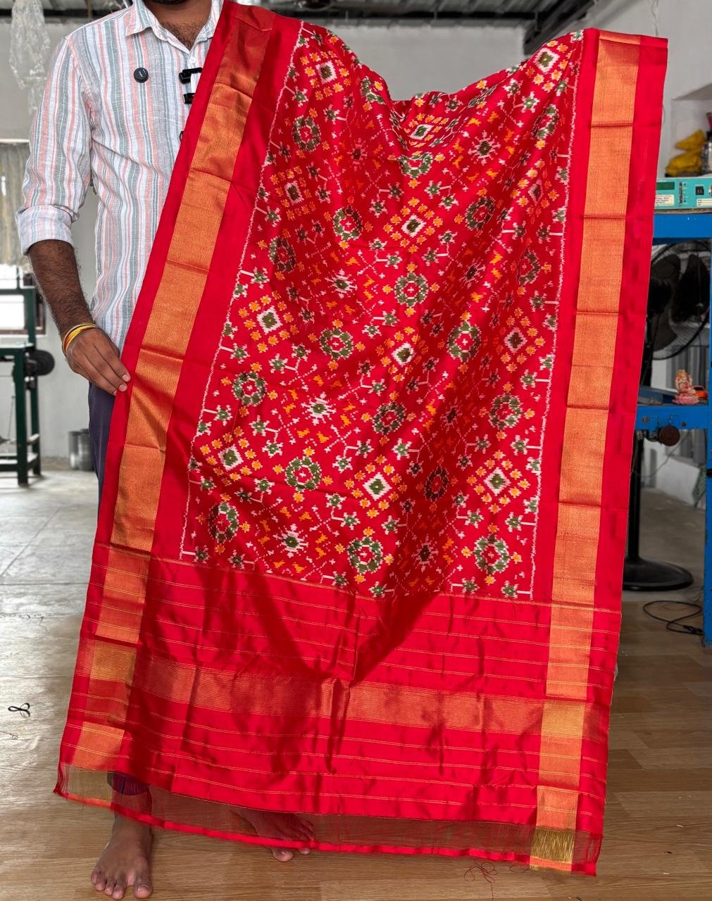 Ikat Dupatta - PUSNG06-ISDPDEEDD-02