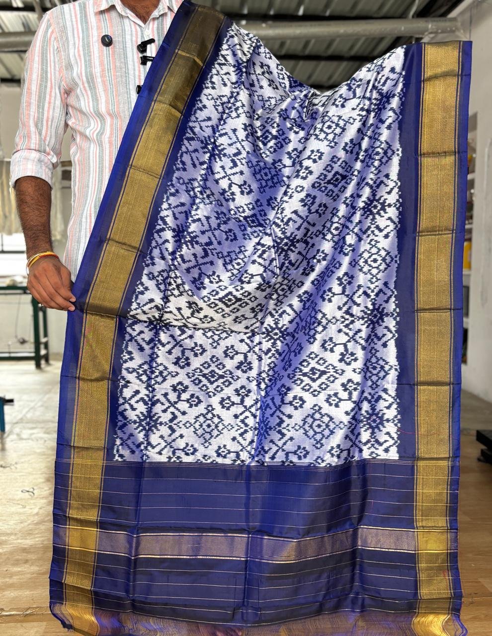 Ikat Dupatta - PUSNG06-ISDPDEEDD-04
