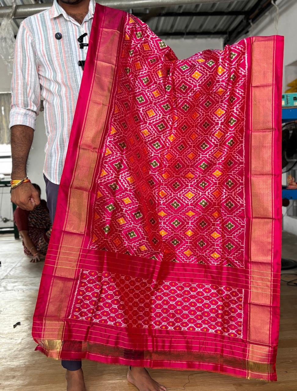 Ikat Dupatta - PUSNG06-ISDPDEEDD-06
