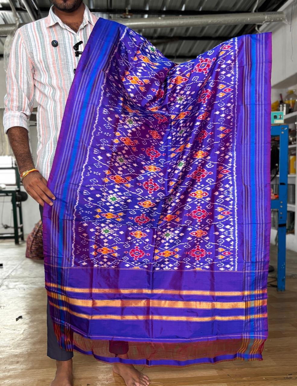 Ikat Dupatta - PUSNG06-ISDPDEEDD-09