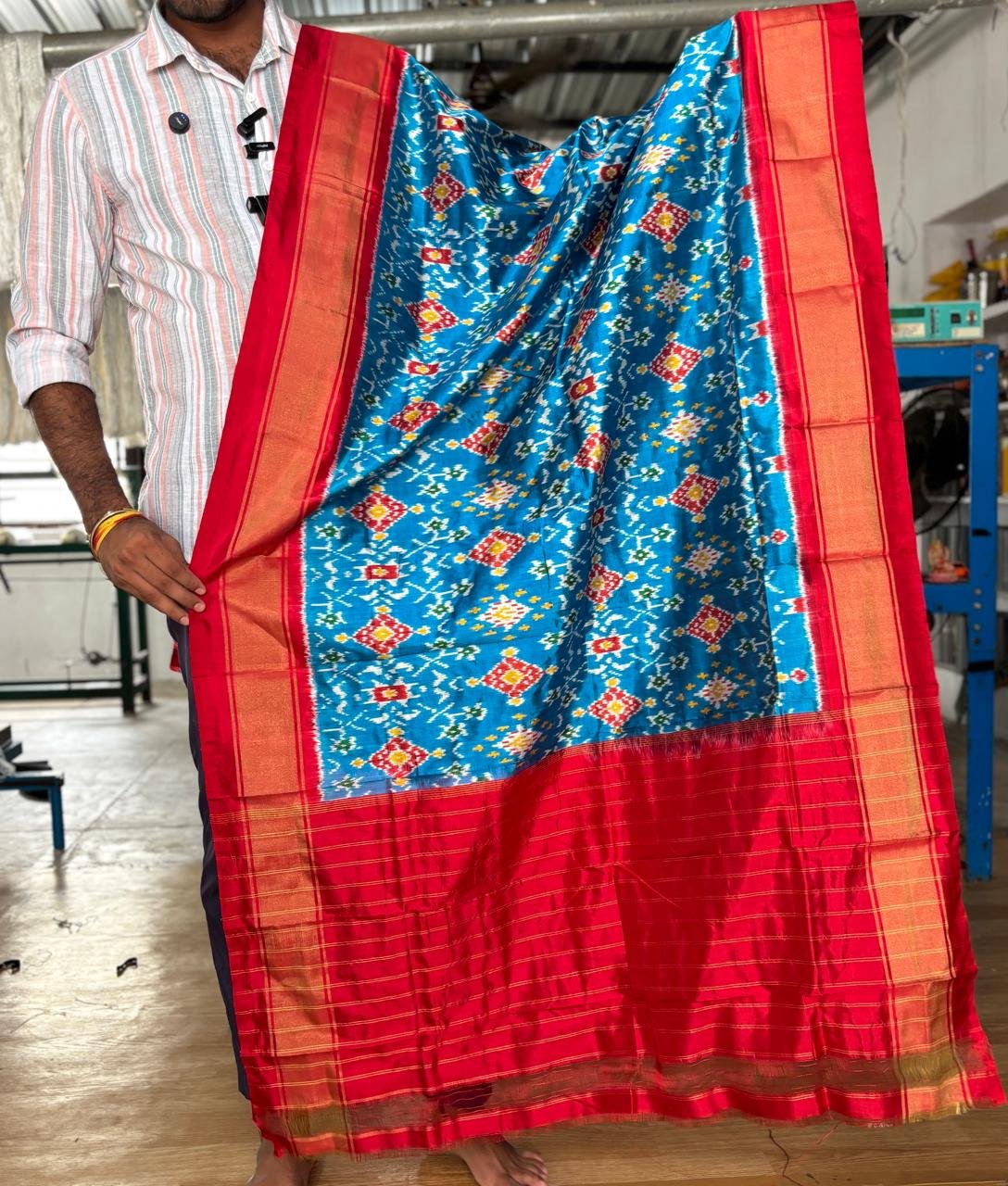 Ikat Dupatta - PUSNG06-ISDPDEEDD-14