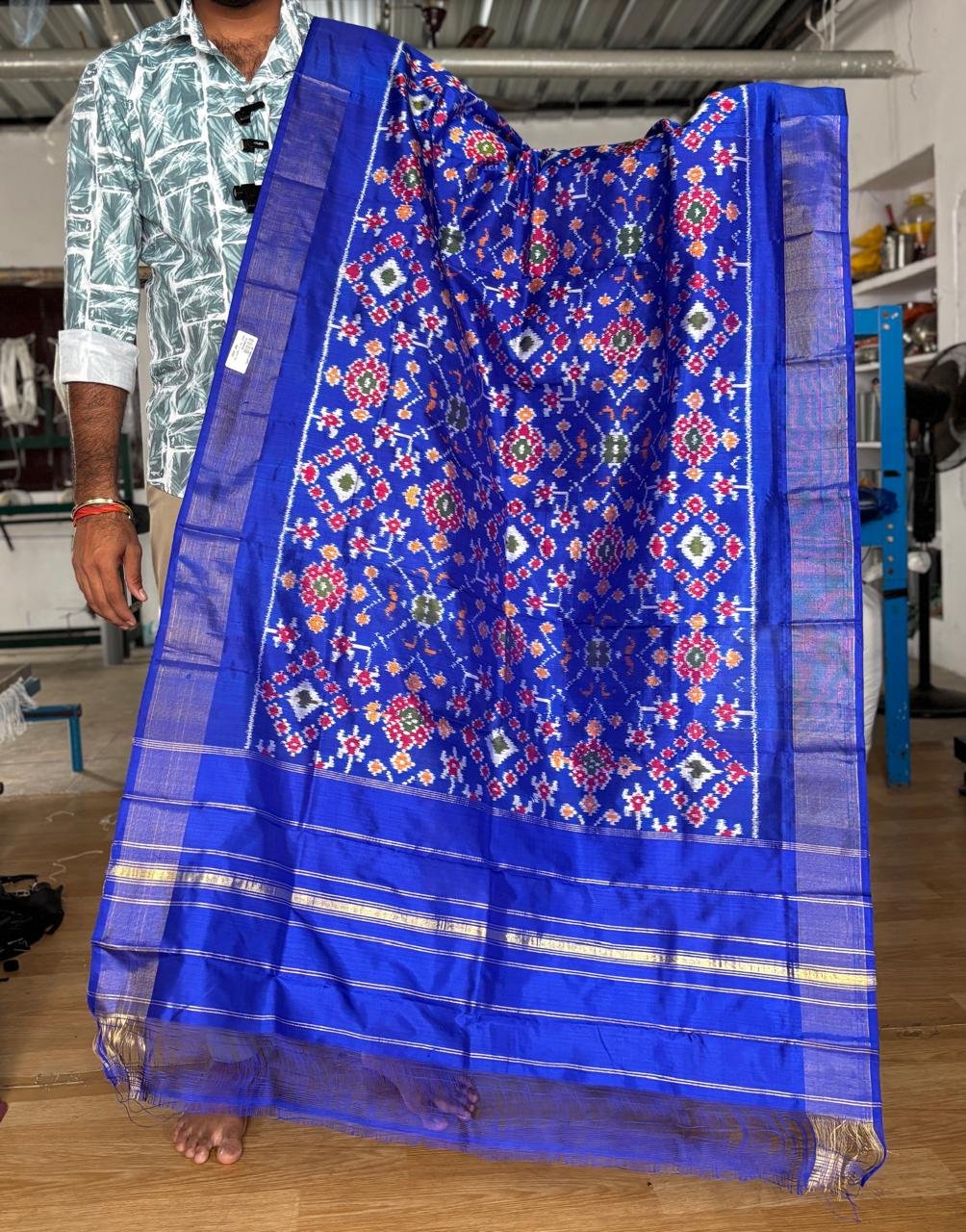 Ikat Dupatta - PUSNG06-ISDPDEEDD-32
