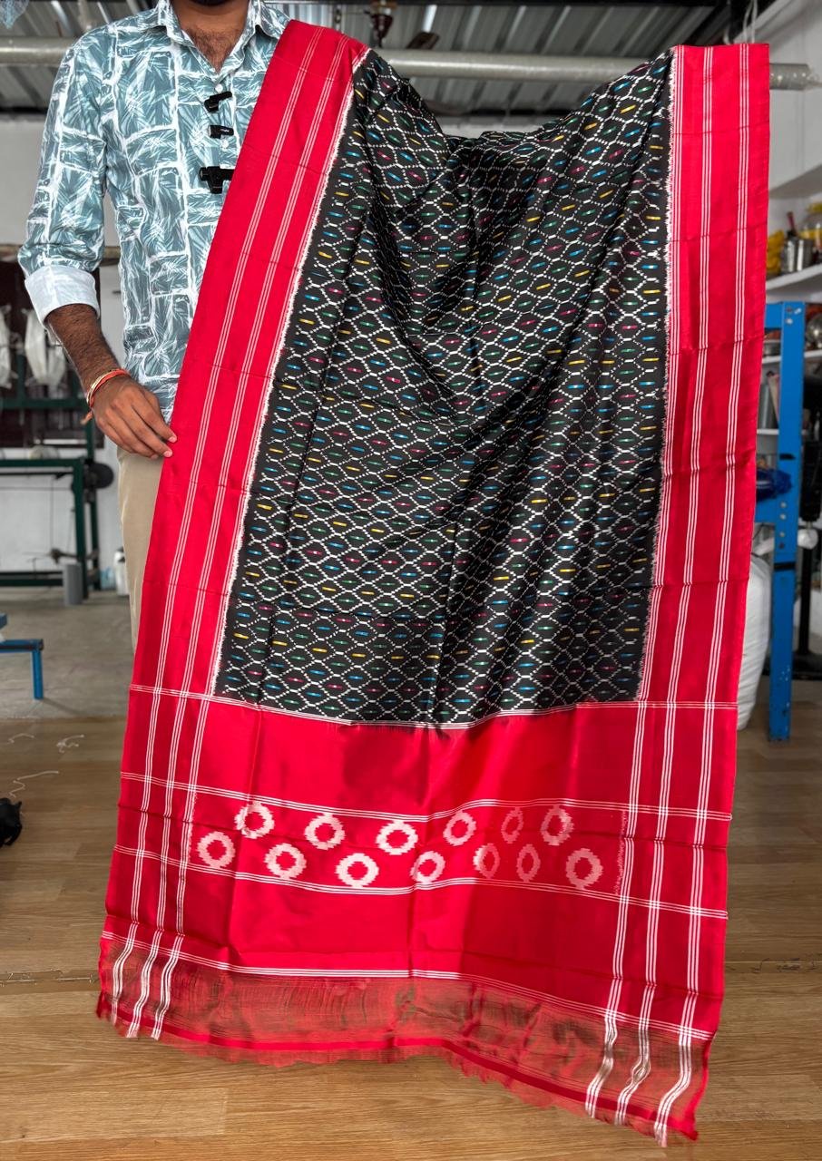 Ikat Dupatta - PUSNG06-ISDPDEEDD-33